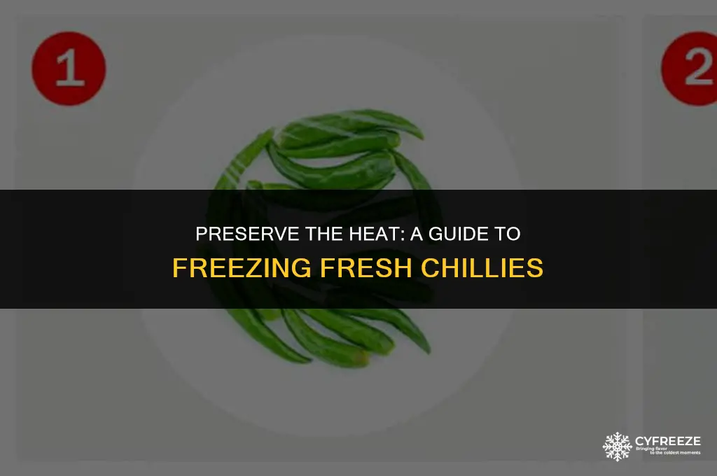 can i freeze fresh chillies