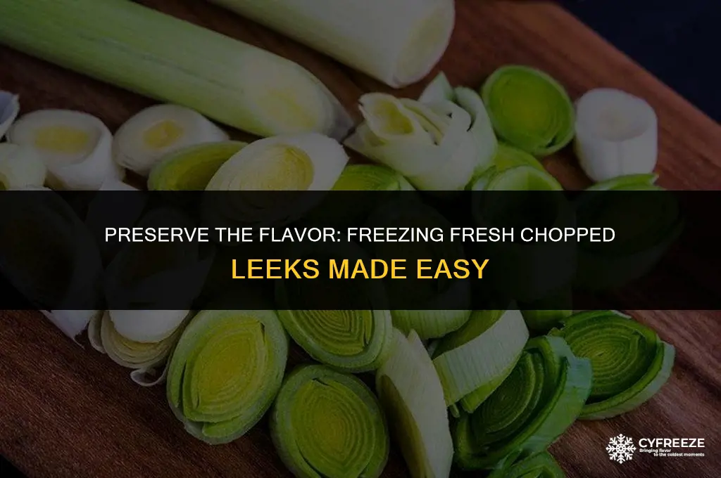 can i freeze fresh chopped leeks