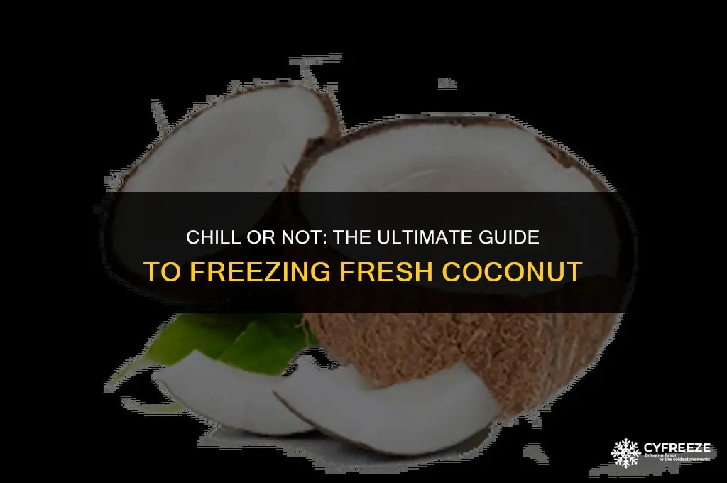 can i freeze fresh coconut