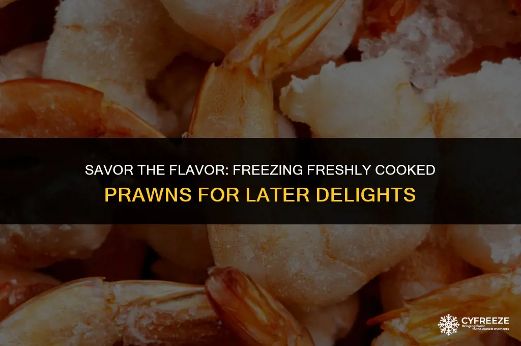 can i freeze fresh cooked prawns