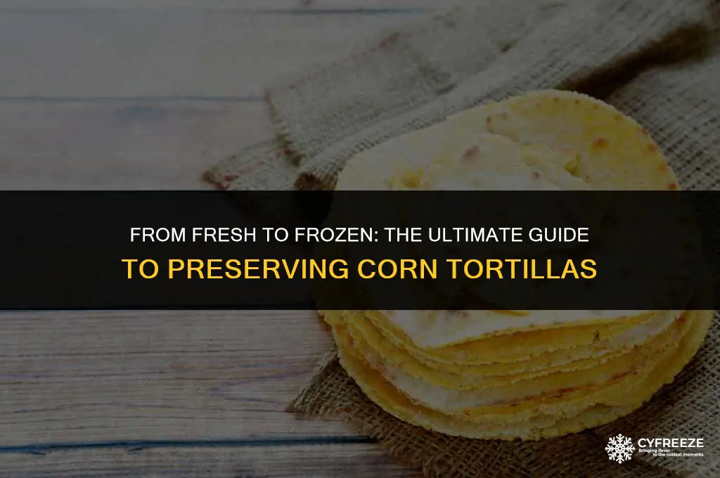 can i freeze fresh corn tortillas