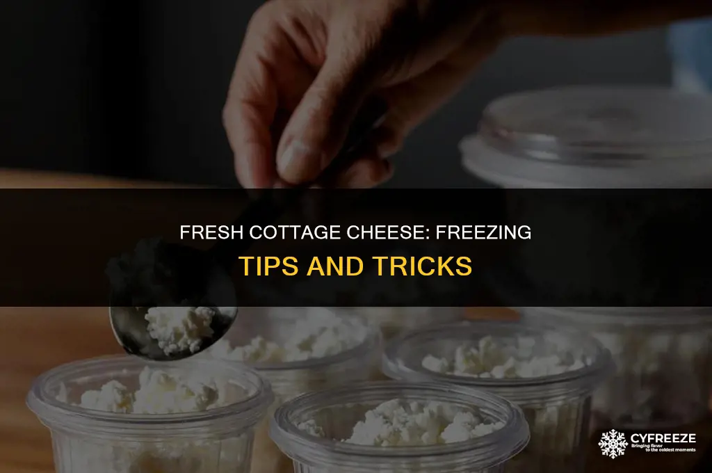 can i freeze fresh cottage cheese