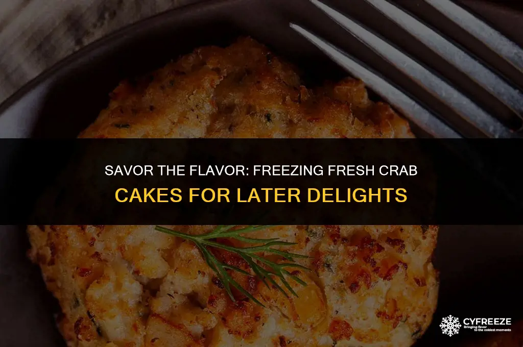 can i freeze fresh crab cakes