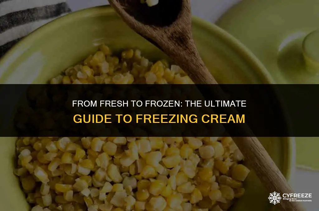 can i freeze fresh cream