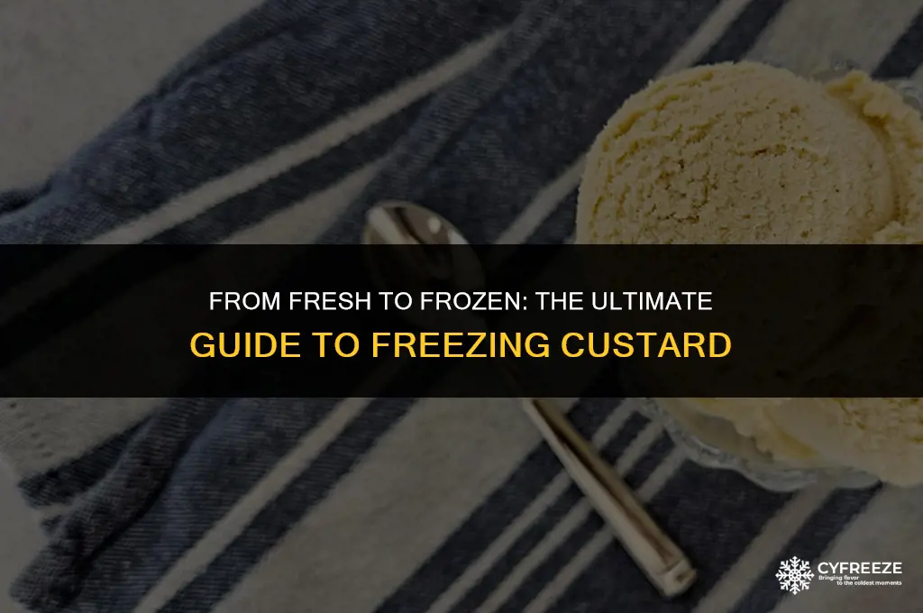 can i freeze fresh custard