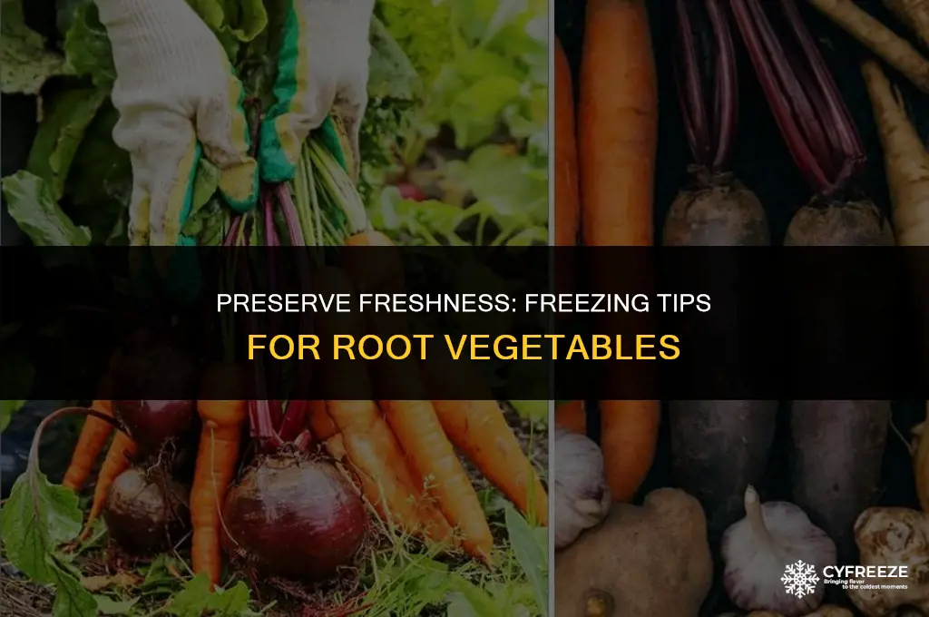 can i freeze fresh cut root vegetables