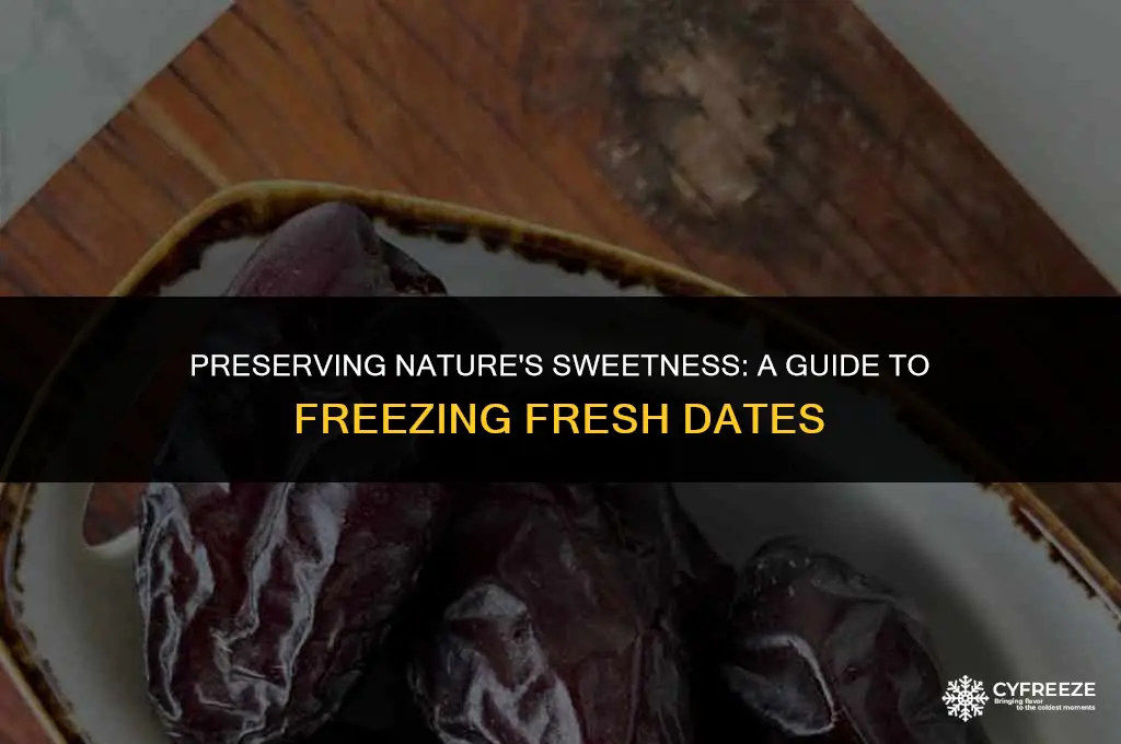 can i freeze fresh dates