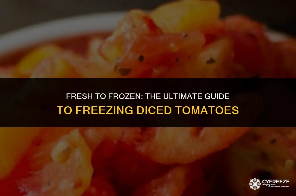 can i freeze fresh diced tomatoes