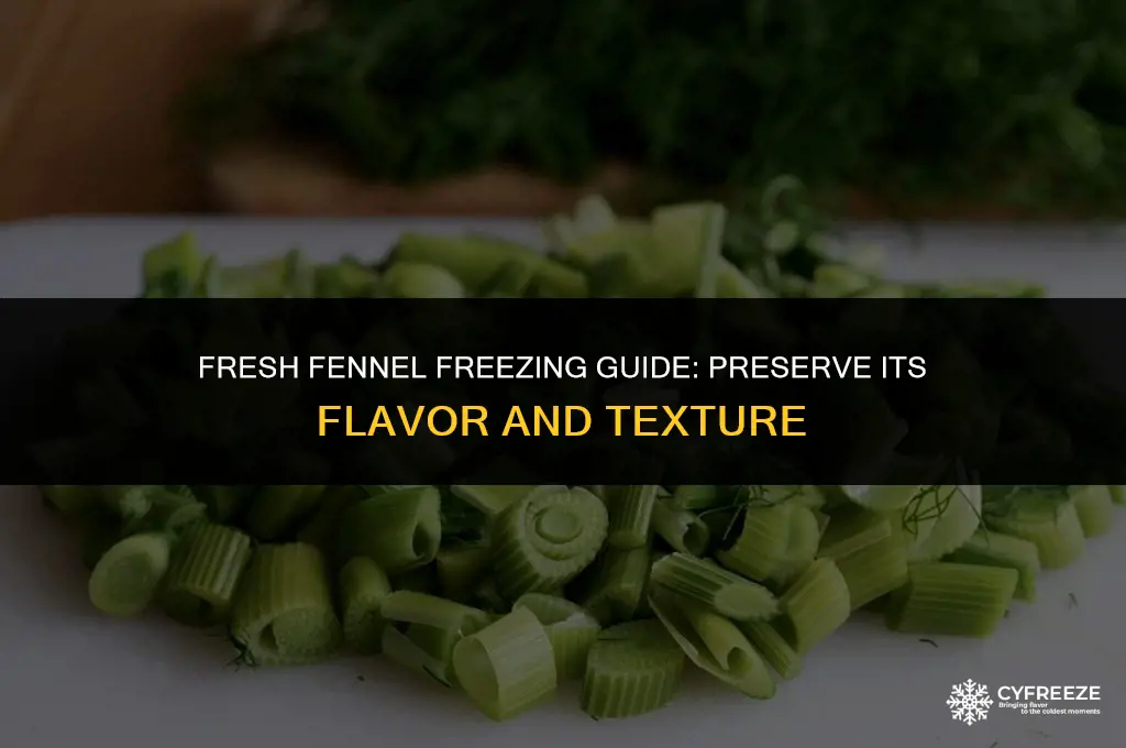 can i freeze fresh fennel
