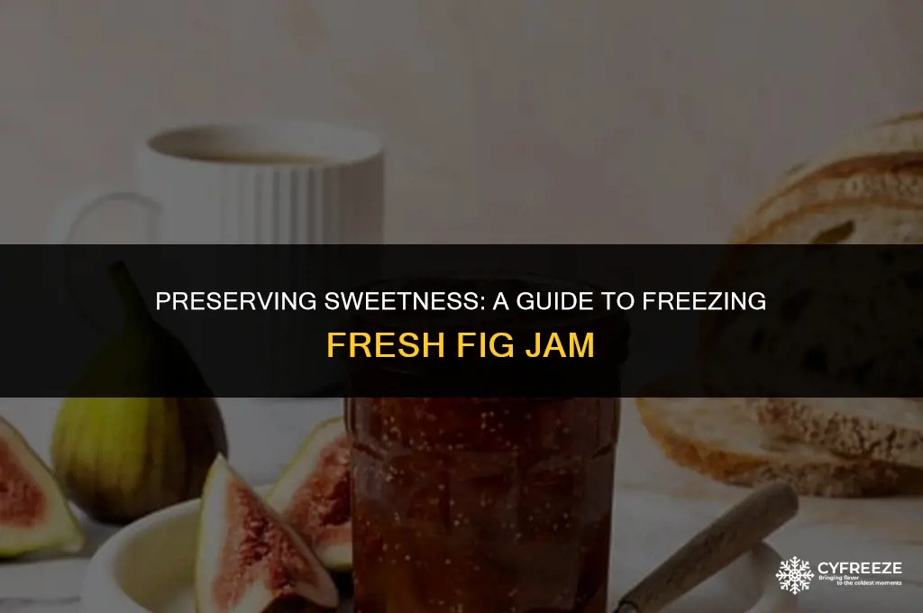 can i freeze fresh fig jam