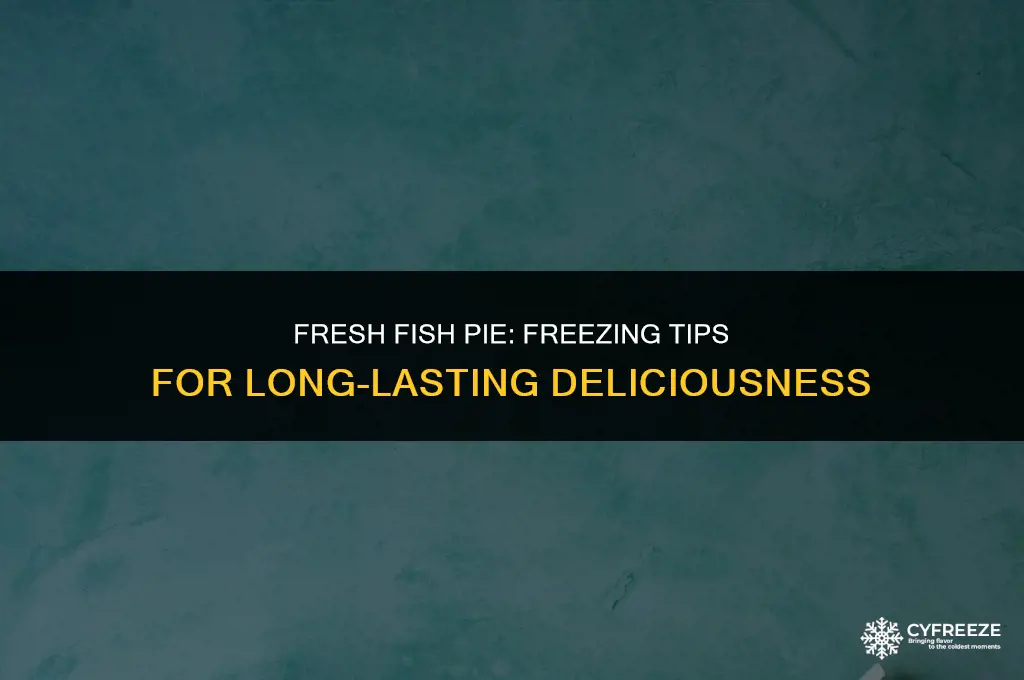 can i freeze fresh fish pie