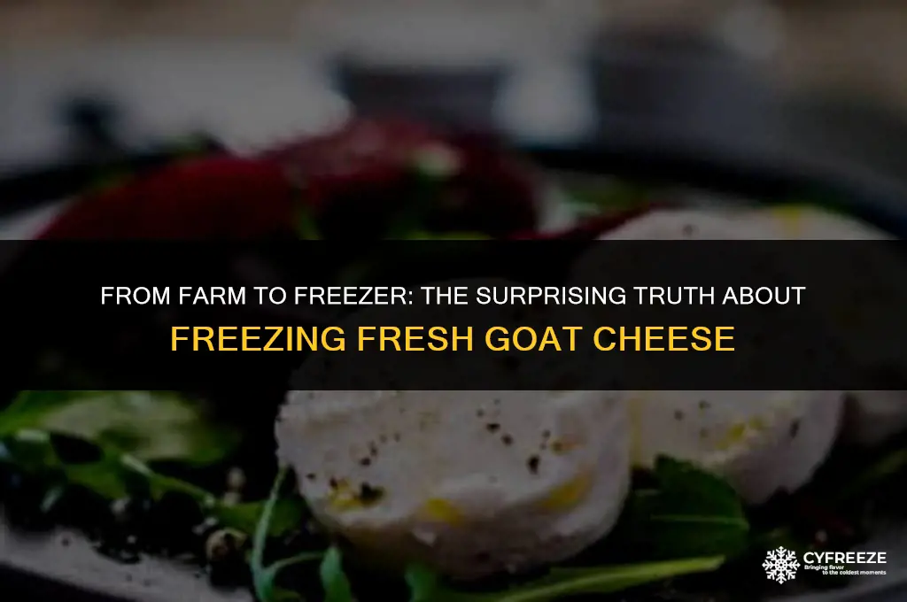 can i freeze fresh goat cheese