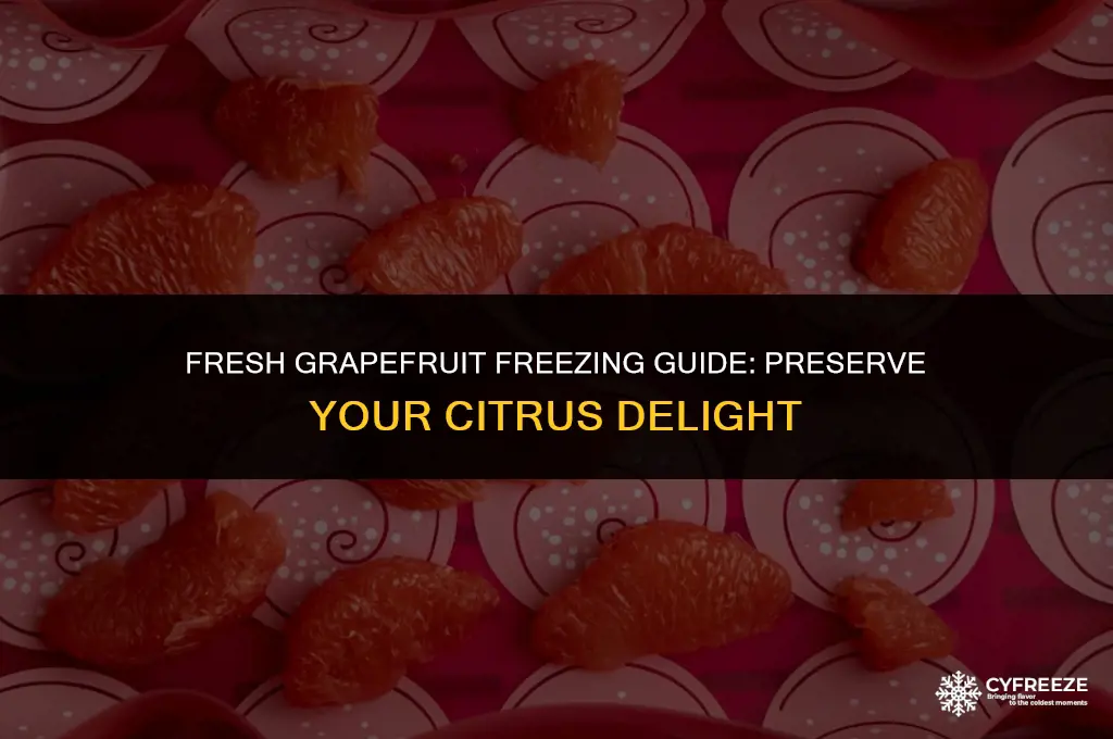 can i freeze fresh grapefruit