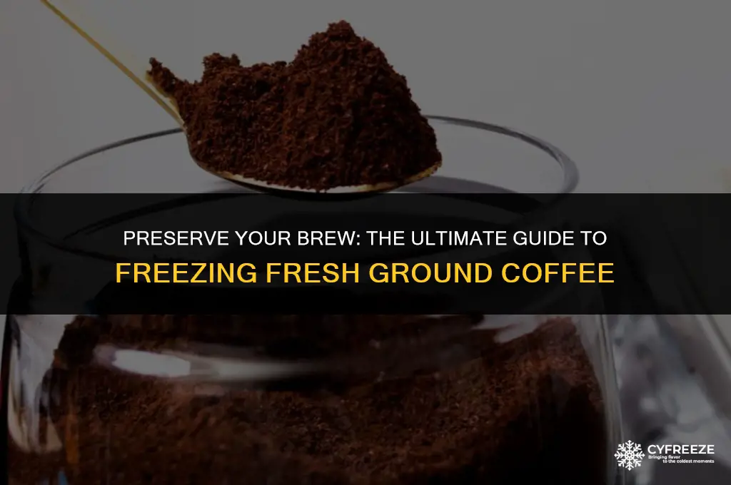 can i freeze fresh ground coffee