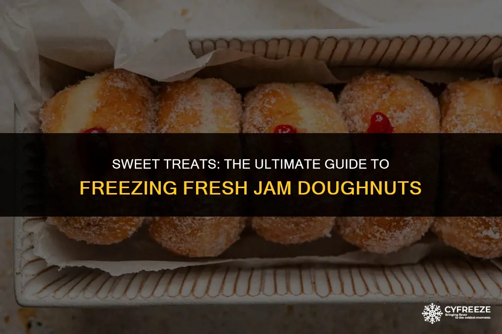 can i freeze fresh jam doughnuts