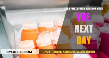 Fresh Juice on the Go: A Guide to Freezing for Tomorrow's Refreshment