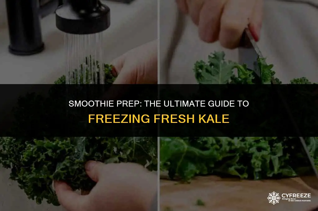can i freeze fresh kale for smoothies