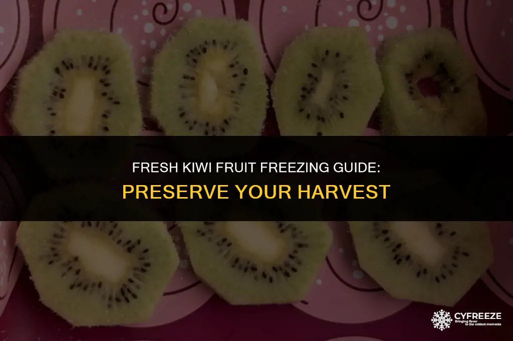 can i freeze fresh kiwi fruit