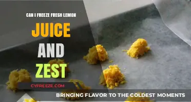 Preserve the Zest: Freezing Fresh Lemon Juice and Zest Made Easy