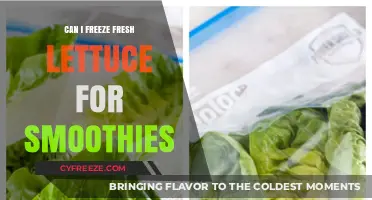 Blending Freshness: The Ultimate Guide to Freezing Lettuce for Smoothies