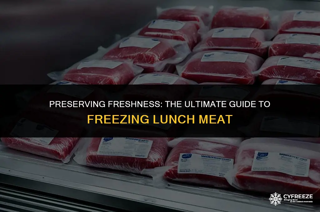 can i freeze fresh lunch meat