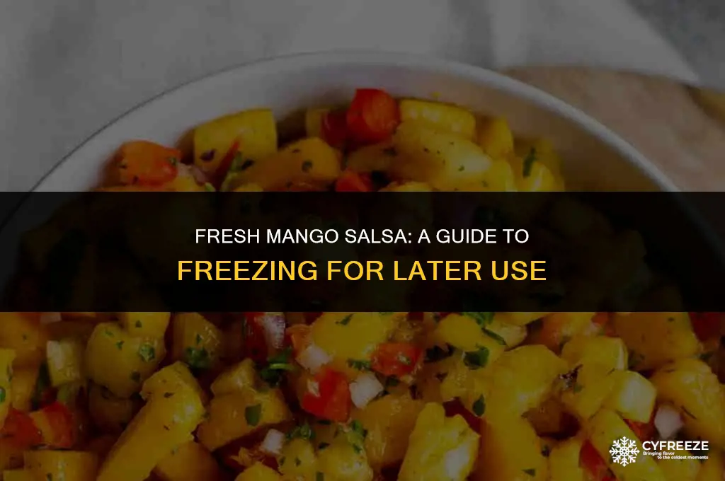 can i freeze fresh mango salsa
