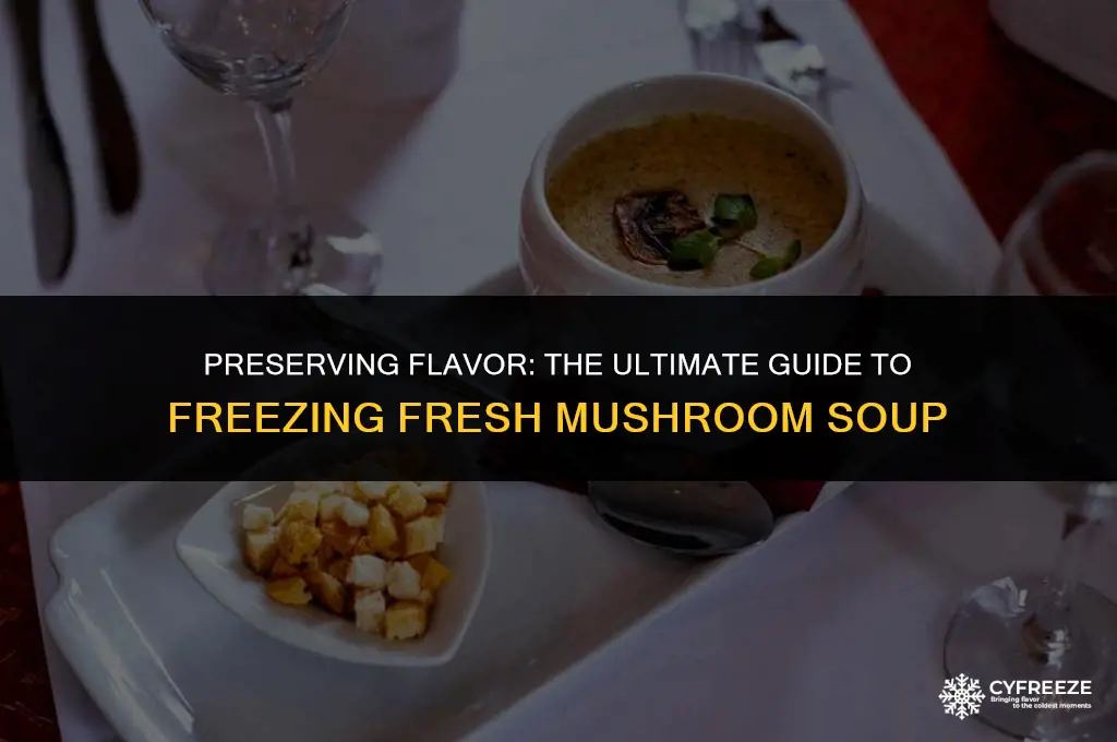 can i freeze fresh mushroom soup