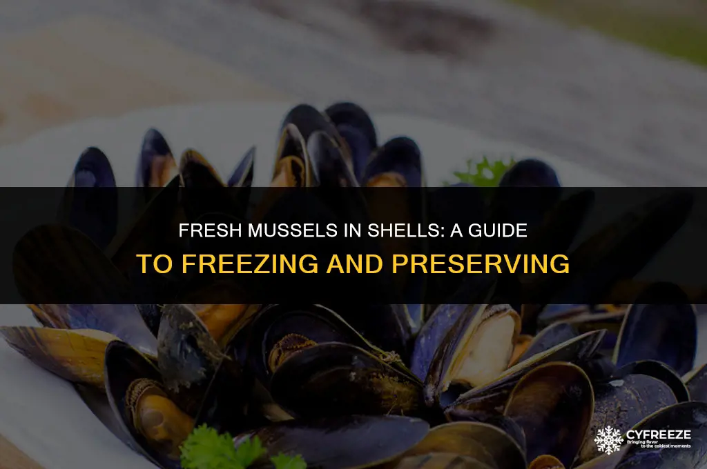 can i freeze fresh mussels in their shells