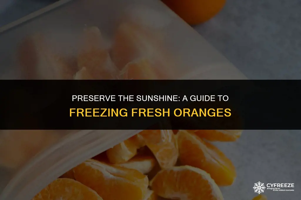 can i freeze fresh oranges