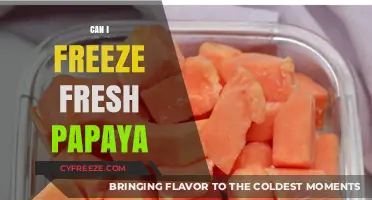 Fresh Papaya Freezing Guide: Preserve Your Tropical Treat!