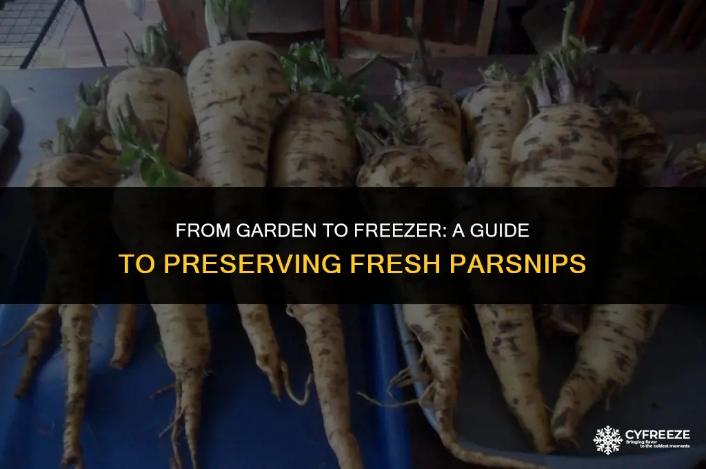 can i freeze fresh parsnips