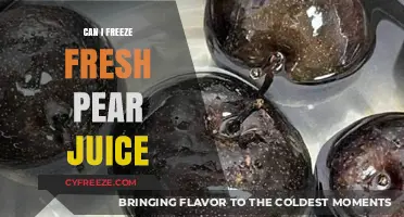 Preserve the Freshness: A Guide to Freezing Pear Juice