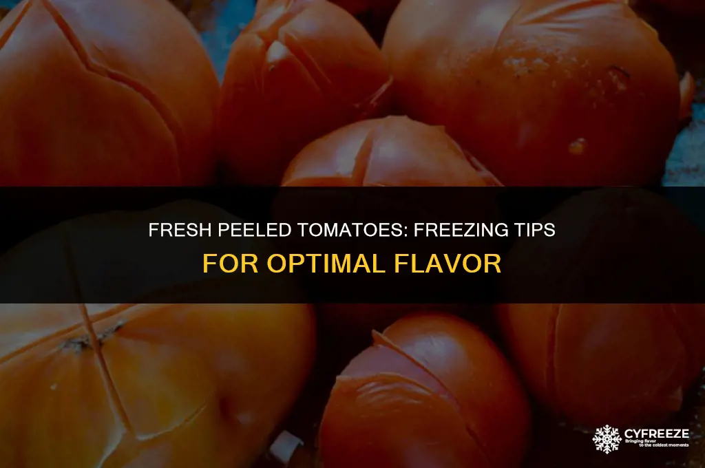 can i freeze fresh peeled tomatoes