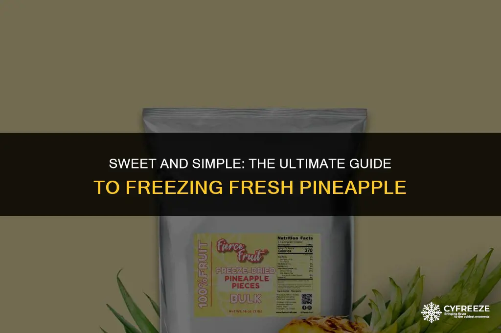 can i freeze fresh pineaple