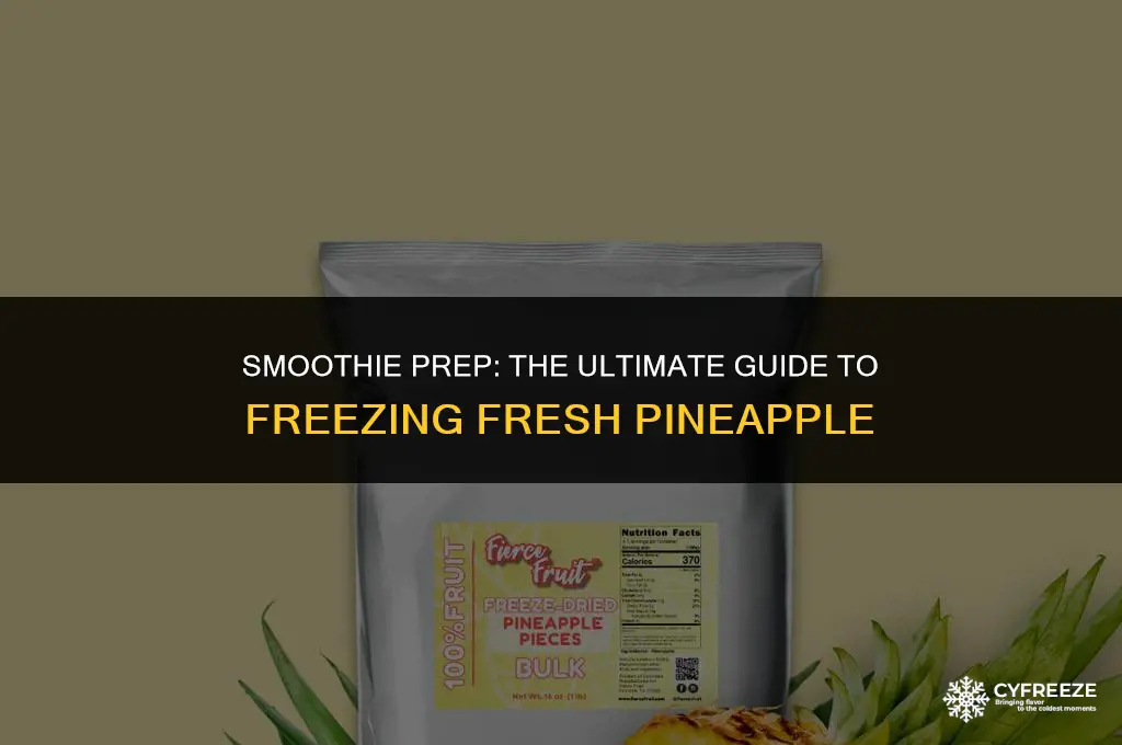 can i freeze fresh pineapple for smoothies