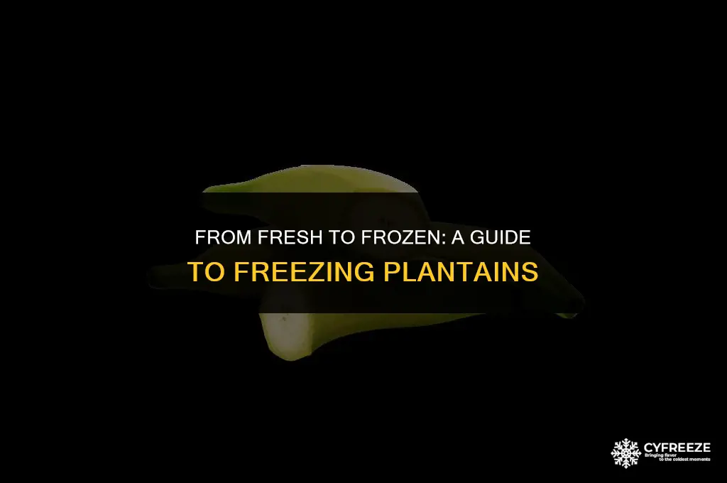 can i freeze fresh plantains