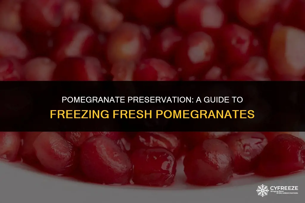 can i freeze fresh pomegranate