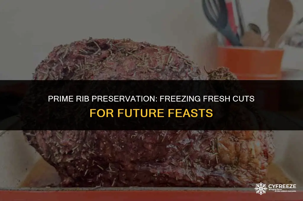can i freeze fresh prime rib