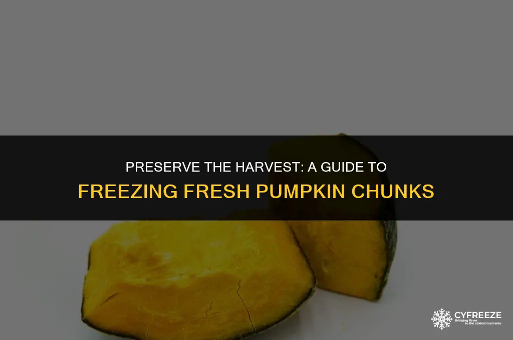 can i freeze fresh pumpkin chunks