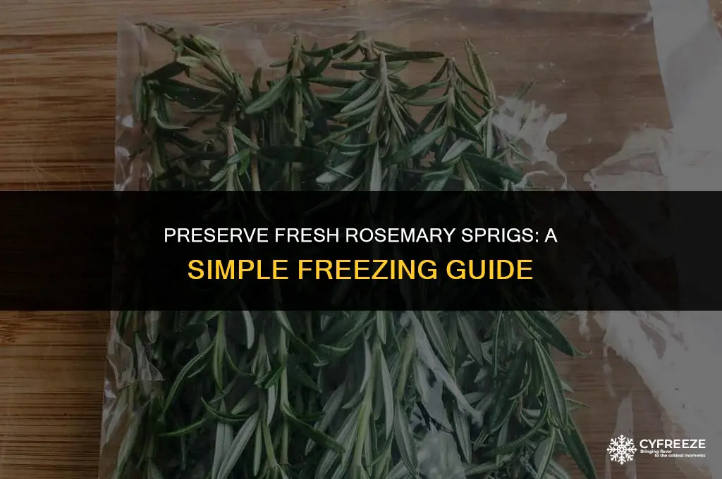 can i freeze fresh rosemary sprigs