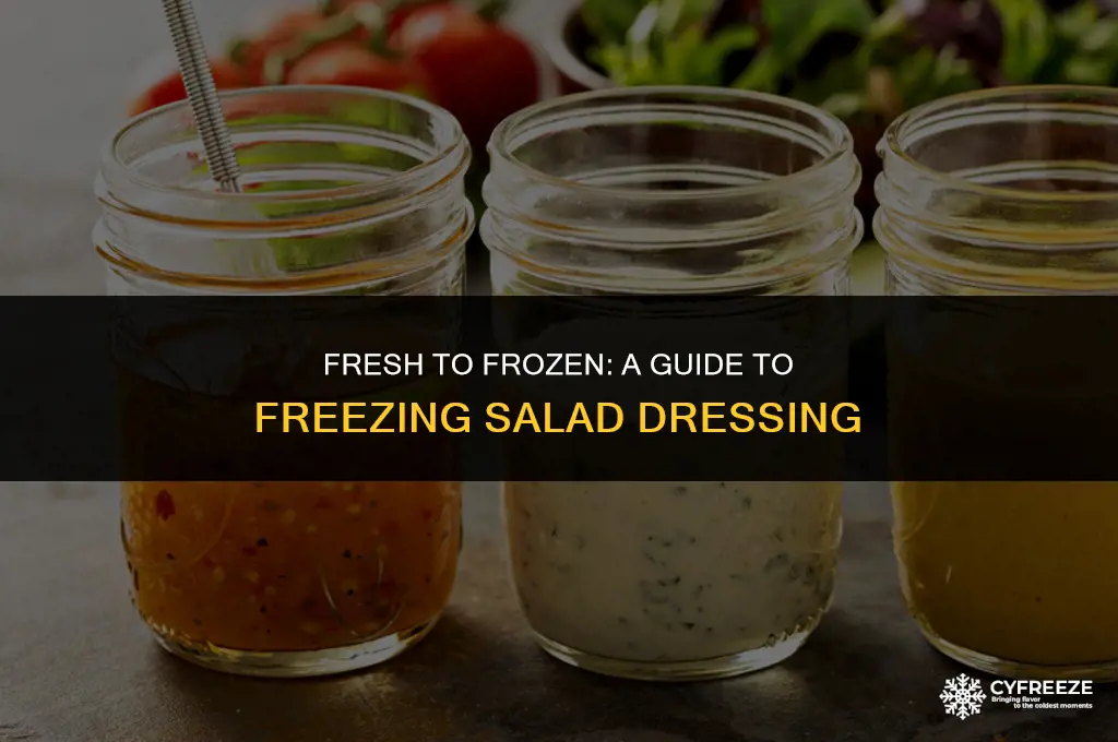 can i freeze fresh salad dressing