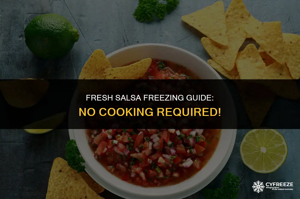 can i freeze fresh salsa without cooking