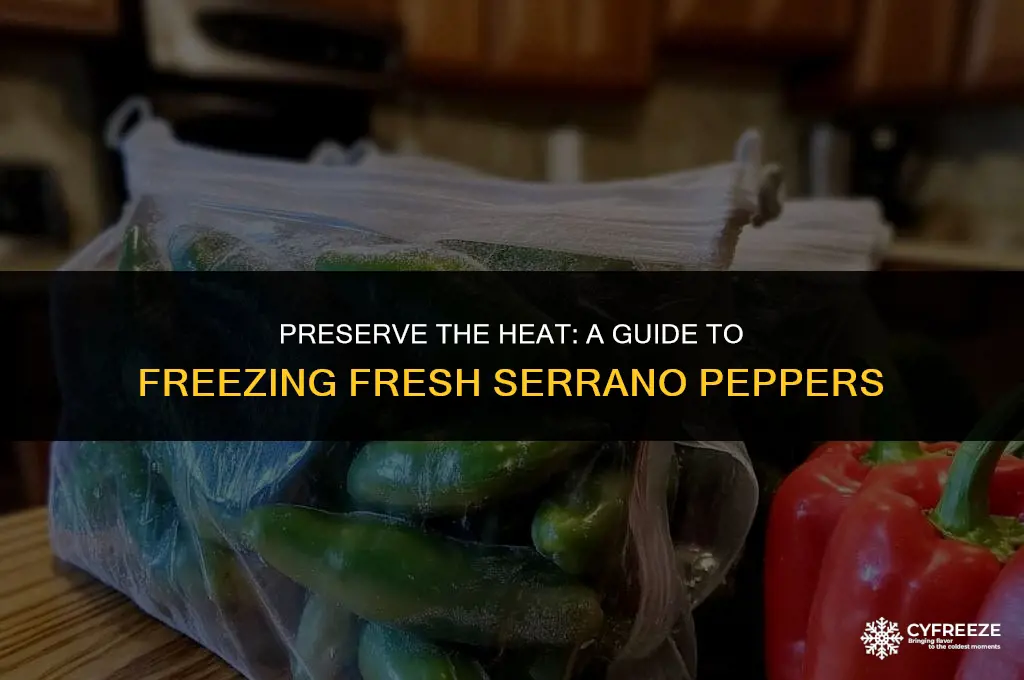 can i freeze fresh serrano peppers