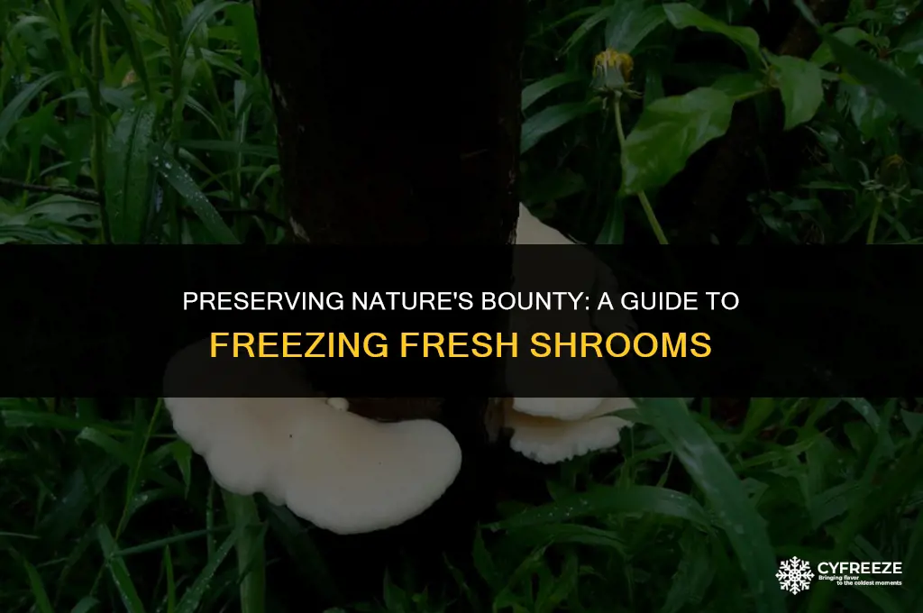 can i freeze fresh shrooms