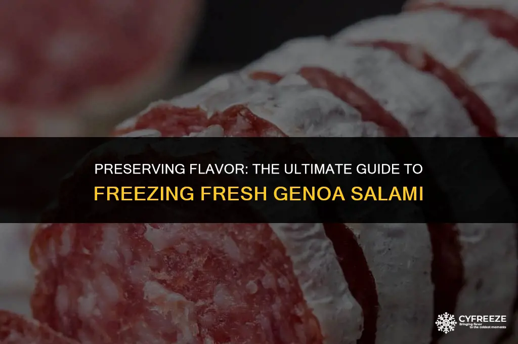 can i freeze fresh sliced genoa salami