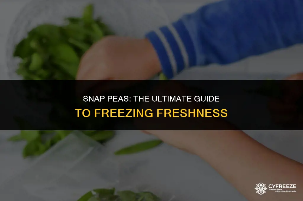 can i freeze fresh snap peas