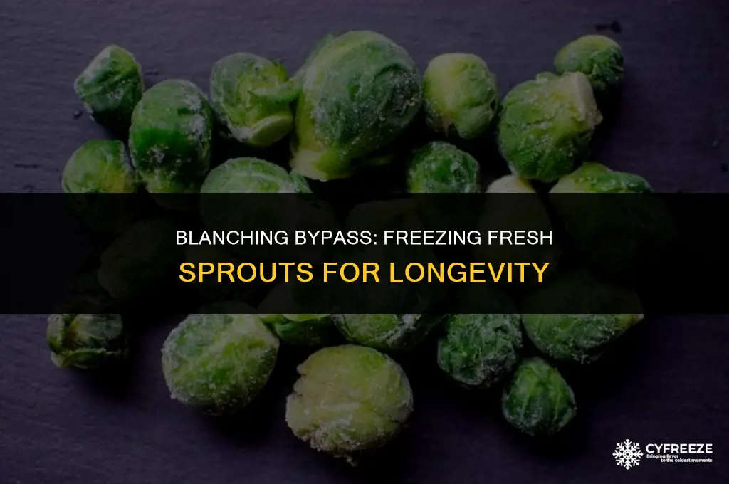 can i freeze fresh sprouts without blanching