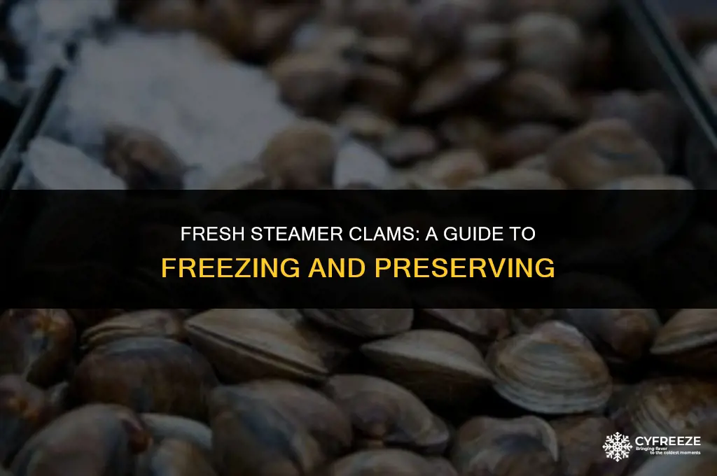 can i freeze fresh steamer clams