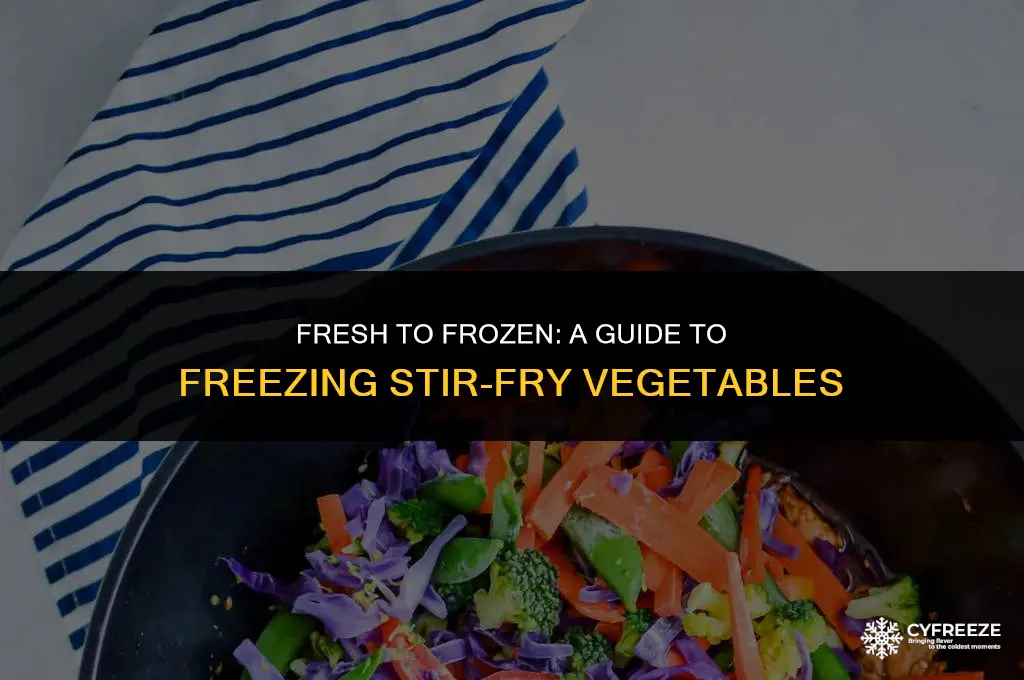 can i freeze fresh stir fry vegetables