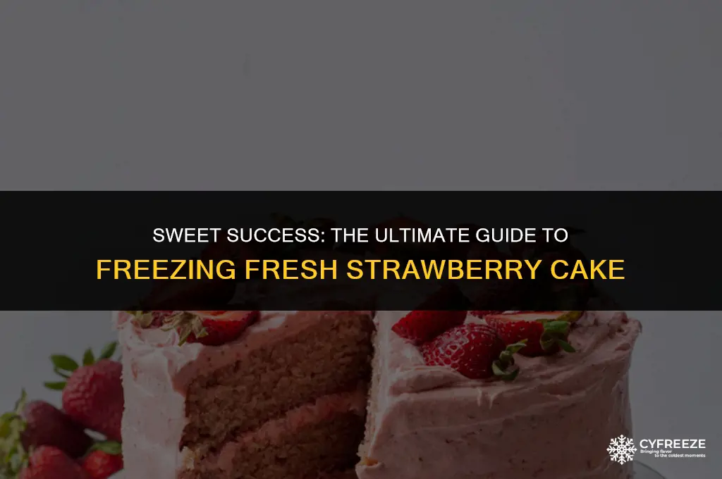 can i freeze fresh strawberry cake